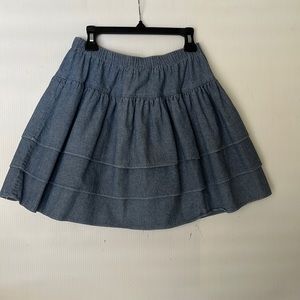 Hanna Kate 3 Tiered Denim Skirt Size 12